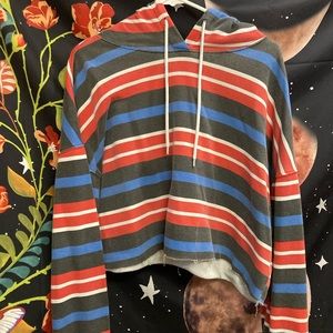 Long sleeve cropped hoodie